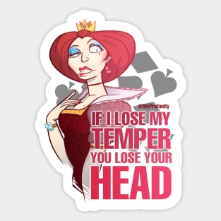 Queen of Hearts - Drawlloween2018 Sticker